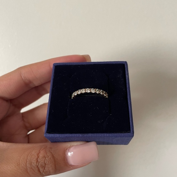 Swarovski Vittore Half Blue & White Ring - Picture 4 of 7